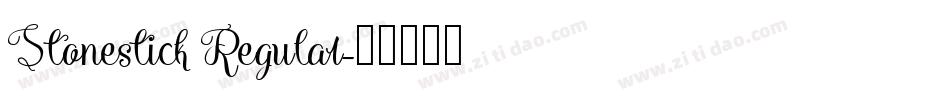 Stonestick Regular字体转换
